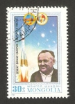 Stamps Mongolia -  1107 - Intercosmos, Koroljov ingeniero