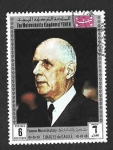 Stamps : Asia : Yemen :  Mi847B - Charles de Gaulle 