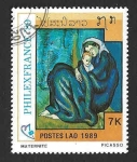 Sellos de Asia - Laos -  934 - Pinturas de Picasso