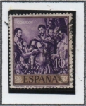 Stamps Spain -  Martirio d' San Mauricio