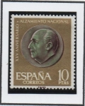 Stamps Spain -  XXV Aniversario d' Alzamiento Nacional:  Franco