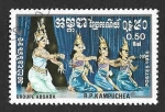Stamps Cambodia -  583 - Danzas Tradicionales