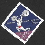 Stamps Poland -  1259 - XVIII JJOO de Tokio