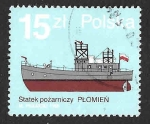 Sellos de Europa - Polonia -  2890 - Barco Bombero