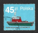 Sellos de Europa - Polonia -  2893 - Barco Bombero