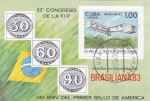 Sellos de America - Cuba -  140 aniv. primer sello de América