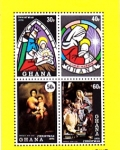 Stamps Ghana -  NAVIDAD