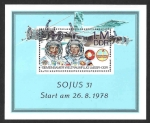 Sellos de Europa - Alemania -  1949 - Primer Cosmonauta Alemán en Misión Espacial Rusa (DDR)