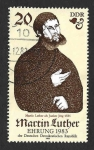 Stamps Germany -  2309 - Martin Lutero (DDR)