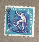 Stamps Romania -  Olimpiadas de invierno Innsbruck 64