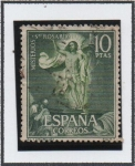 Stamps Spain -  Misterios d' Santo Rosario: Resurrección