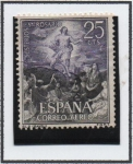 Stamps Spain -  Misterios d' Santo Rosario: Asencio