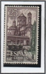 Stamps Spain -  Monasterio d' Santa María d' Poblet: Jardín y Claustro