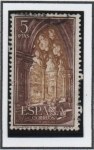 Sellos de Europa - Espaa -  Monasterio d' Santa María d' Poblet: Claustro