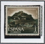 Stamps Spain -  Conmemoraciones Centenarias d' San Sebastián: Vista General