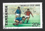 Stamps Tanzania -  344 - Campeonato de la Copa Mundial de Fútbol