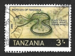 Sellos de Africa - Tanzania -  370 - Culebra de Rayas Negras