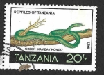 Sellos de Africa - Tanzania -  372 - Mamba Verde