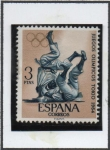 Stamps Spain -  Juegos Olímpicos d' Tokio: Judo