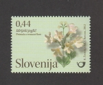 Sellos del Mundo : Europa : Eslovenia : Flora de los jardines públicos de Eslovenia:Primula venusta