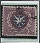 Stamps Spain -  Emblema d' Año Internacional d' Turismo