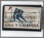 Stamps Spain -  Juegos Olimpicos d' Invierno Grenoble: Esquí