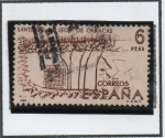 Stamps Spain -  Plano d' Santiago d' León, Caracas