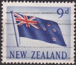 Stamps New Zealand -  Bandera