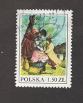 Stamps Poland -  Rscena famiñiar