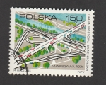 Sellos de Europa - Polonia -  Inauguración del intercambiador de laautopista Lezienski