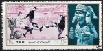 Sellos de Asia - Yemen -  Copa Jukes Rimet Mexico 1970
