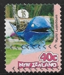 Stamps New Zealand -  Ballena