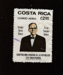 Sellos de America - Costa Rica -  Amadeo Quirós Blanco, primer contador de la república