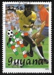 Sellos del Mundo : America : Guyana : Copa del Mundo de football 1990