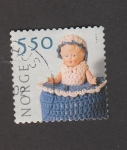 Stamps : Europe : Norway :  Muéco en cesto