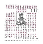 Stamps Germany -  2068 - Johannes Gutenberg