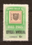 Sellos de America - Rep Dominicana -  CENTENARIO  PRIMER  SELLO