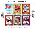 Stamps North Korea -  Conquistadores del cielo y el espacio