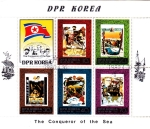 Stamps North Korea -  conquistadores del mar