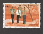 Stamps Antigua and Barbuda -  Jamboree de boy-scouts Jamaica 1977