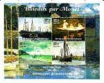 Stamps Madagascar -  pinturas de barcos-Claude Monet