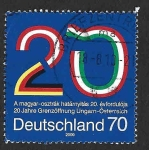 Stamps Germany -  2548 - XX Aniversario de la Apertura de la Frontera Entre Austria y Hungría
