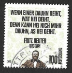 Sellos de Europa - Alemania -  2600 - Bicentenario del Nacimiento de Fritz Reuter