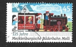 Sellos de Europa - Alemania -  2624 - 125 Aniversario del Ferrocarril de Vía Estrecha de Vapor Mecklenburg Baderbahn 'Molli'