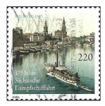 Stamps Germany -  2628 - 175 aniversario de Saxon Steamship Company