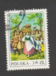 Sellos de Europa - Polonia -  Fiesta popular