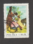 Stamps Poland -  Escena rural