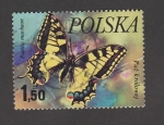 Sellos del Mundo : Europa : Polonia : Mariposa Papilio machaon