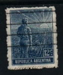 Stamps Argentina -  Granjero y sol naciente