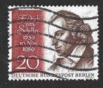 Stamps Germany -  9N172 - 200 Aniversario de Friedrich von Schiller (BERLÌN)